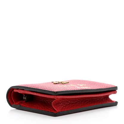 Gucci Pebbled Calfskin Animalier Card Case Red 4 of 8