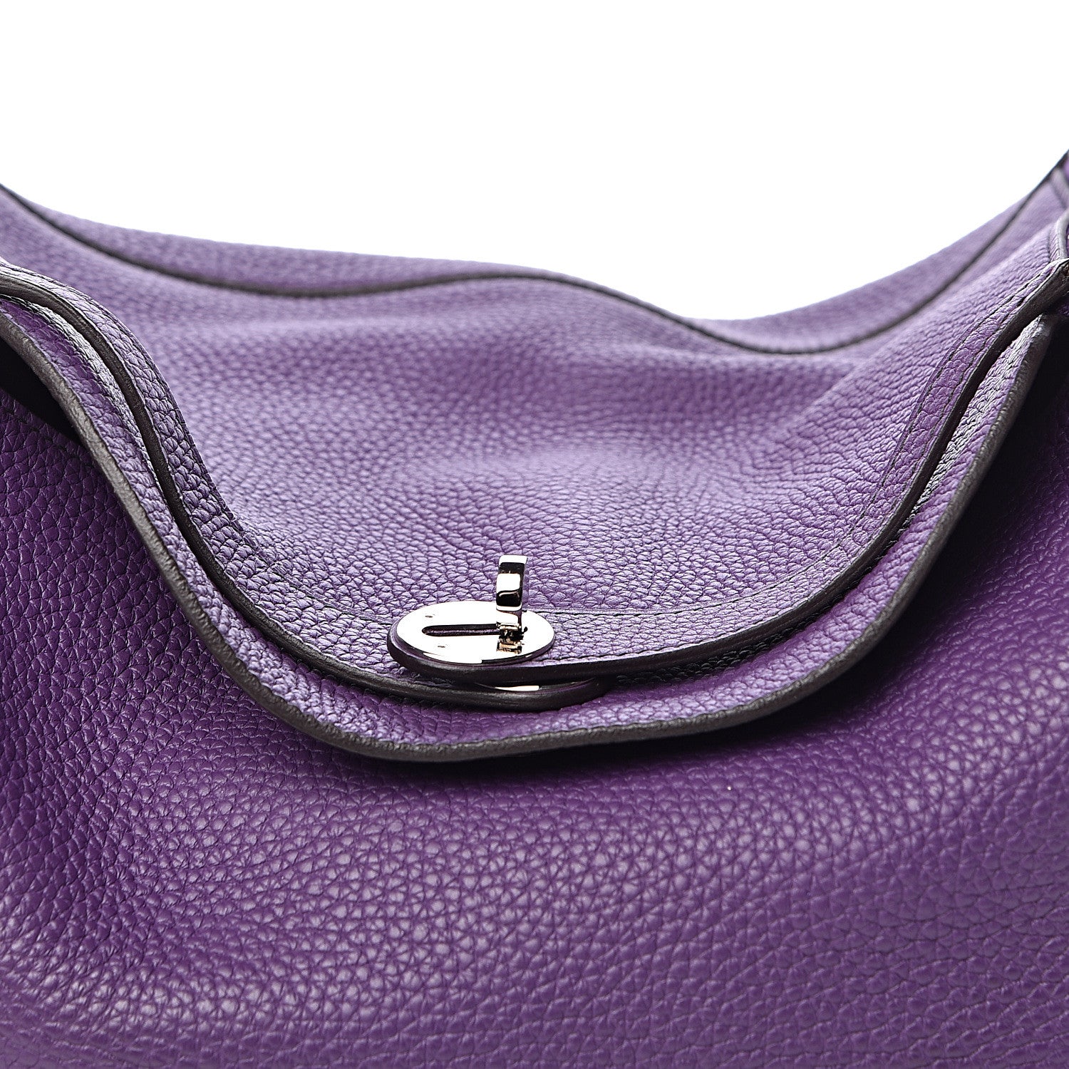 Hermes Taurillon Clemence Eclat Lindy 34 Ultraviolet Bleu Obscur 8 of 11