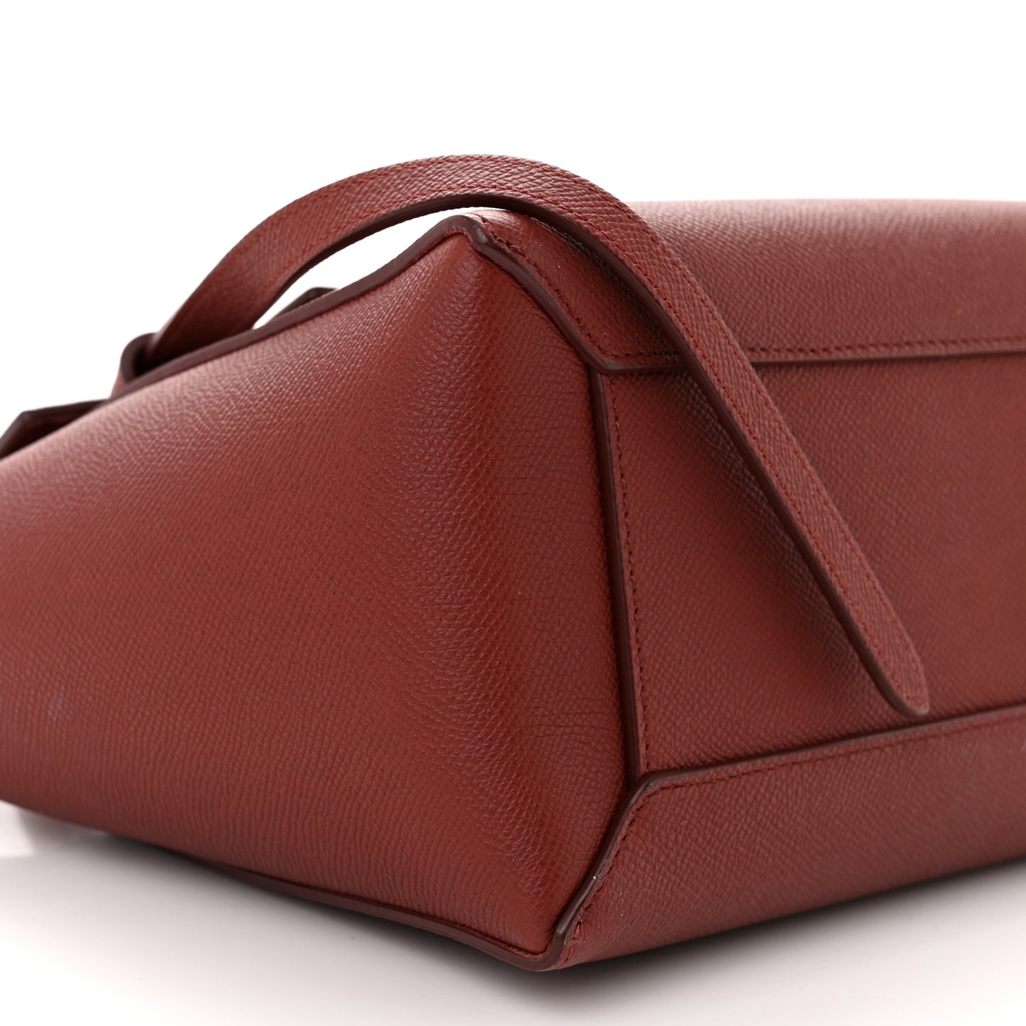 Baby Grained Calfskin Micro Belt Bag Ruby