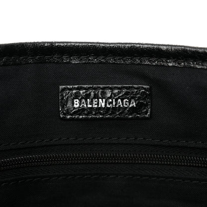 Balenciaga Agneau Stadio Ruban Viscose Navy Cabas Tote XS Black 6 of 11