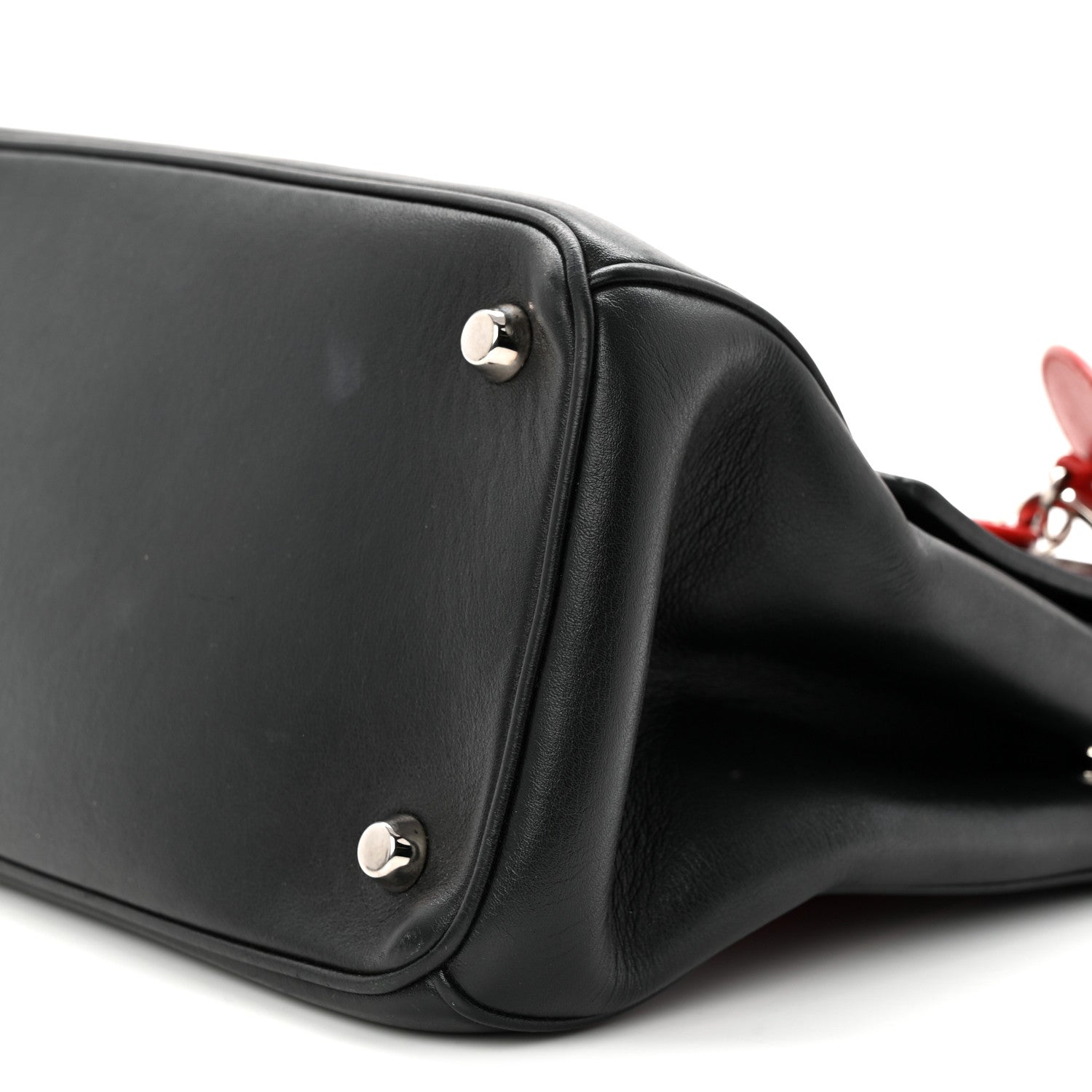 Christian Dior Smooth Calfskin Tri-Color Small Be Dior Flap Black Blue Red 9 of 11