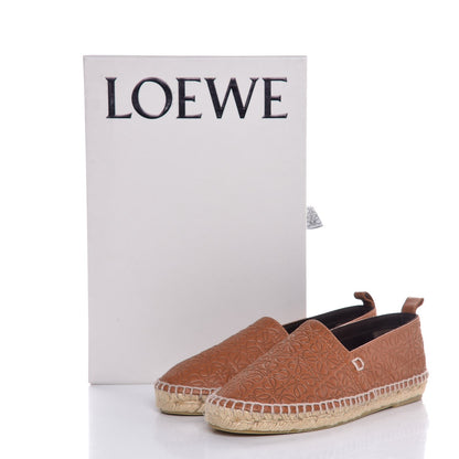 Loewe Calfskin Embossed Repeat Espadrilles 36 Tan 9 of 9