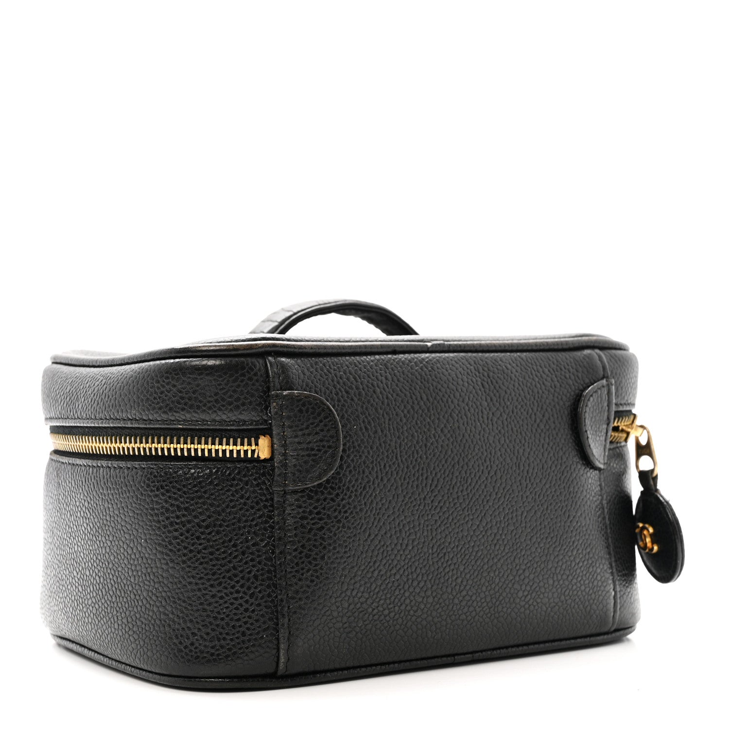 Chanel Caviar Vanity Cosmetic Case Black 3 of 9