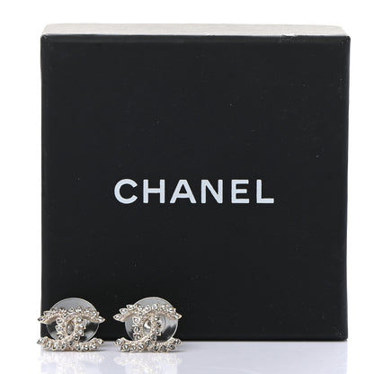 Chanel Strass Crystal Dazzling Wheat CC Earrings Gold 5 of 5