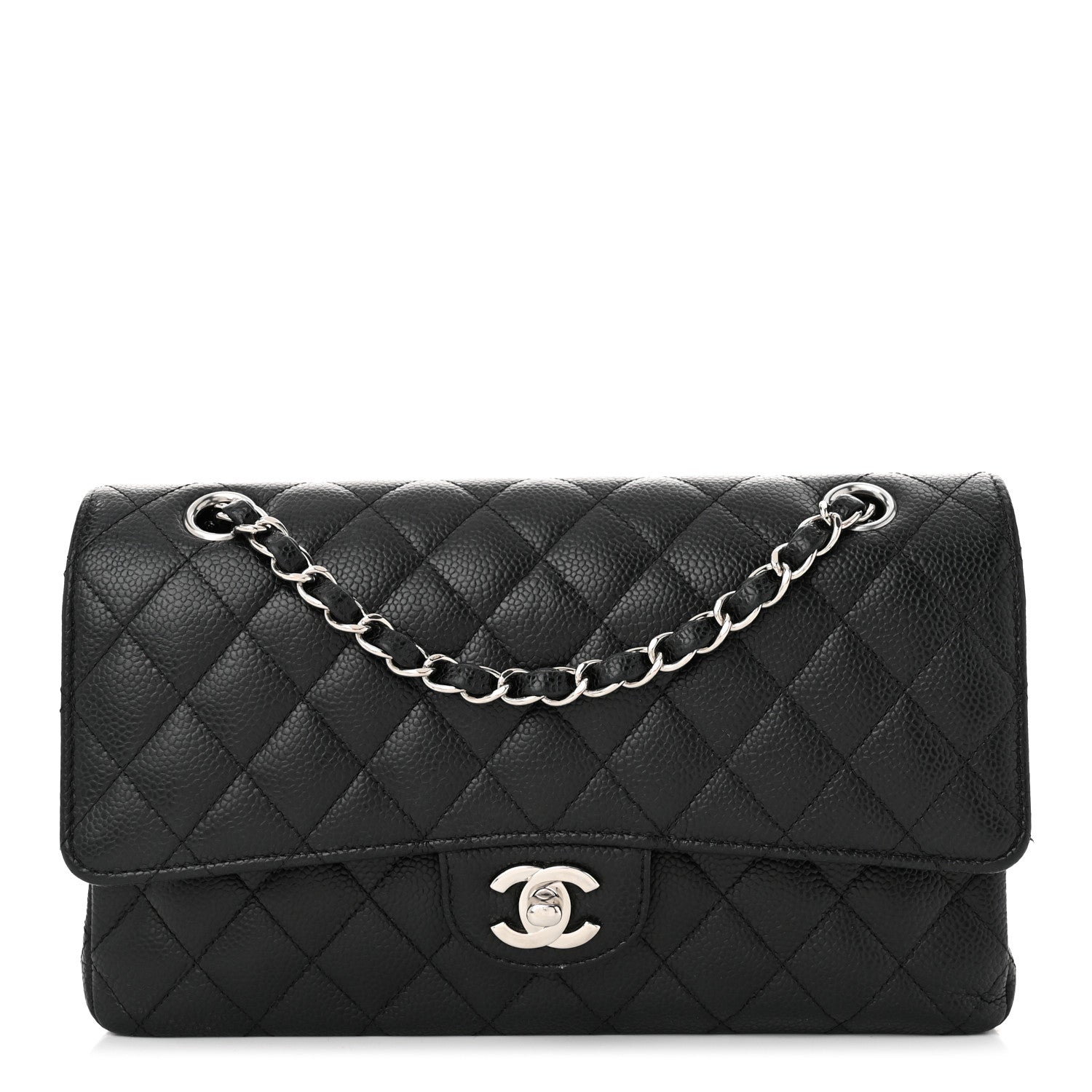 Chanel Caviar Quilted Medium Double Flap Black 1 of 10
