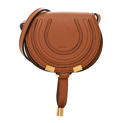 Chloe Calfskin Nano Marcie Saddle Bag Tan 1 of 11