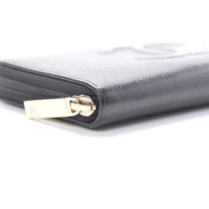 Chanel Caviar Large Timeless CC Zip Around Wallet Black 11 of 12