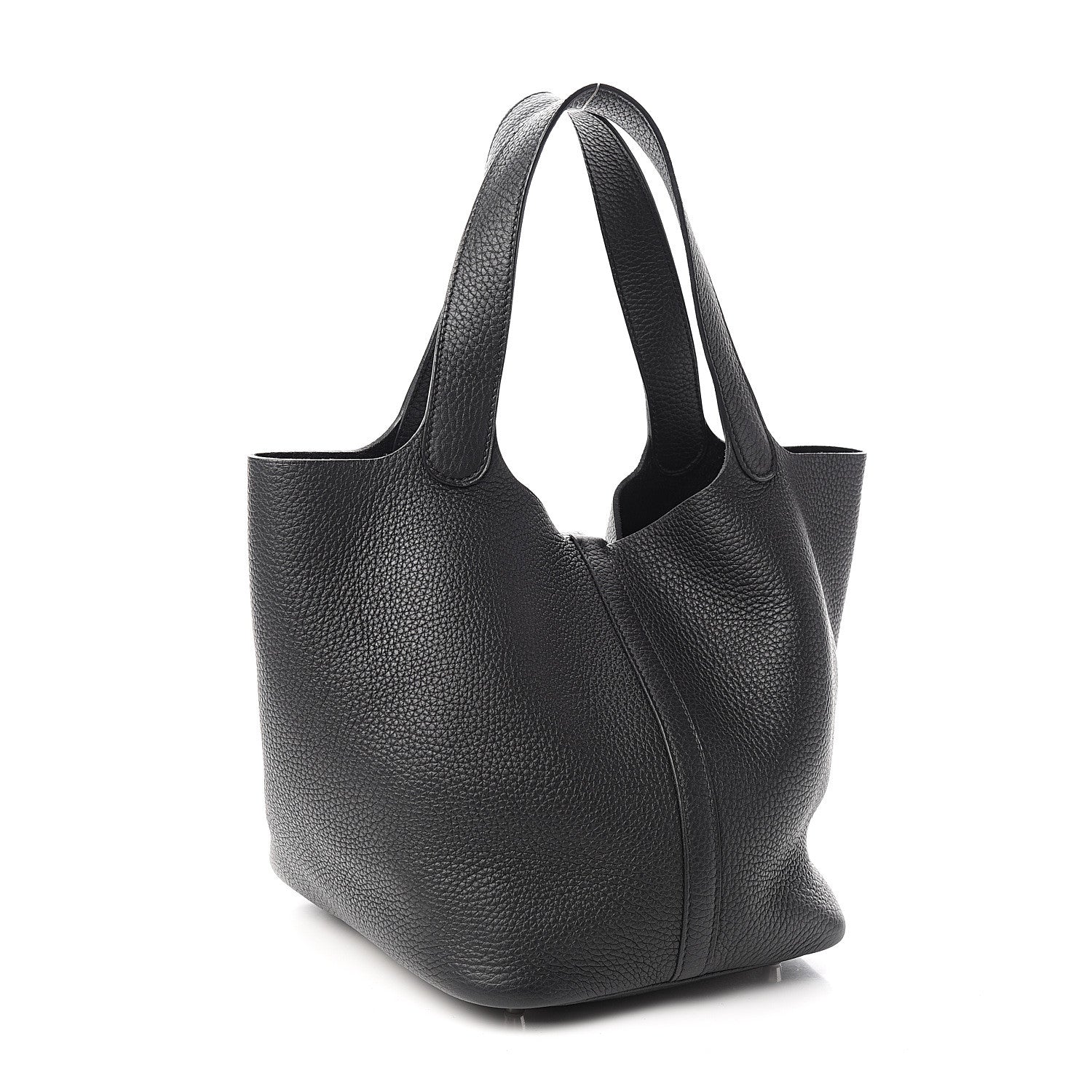 Hermes Taurillon Clemence Picotin Lock 22 MM Black 2 of 9