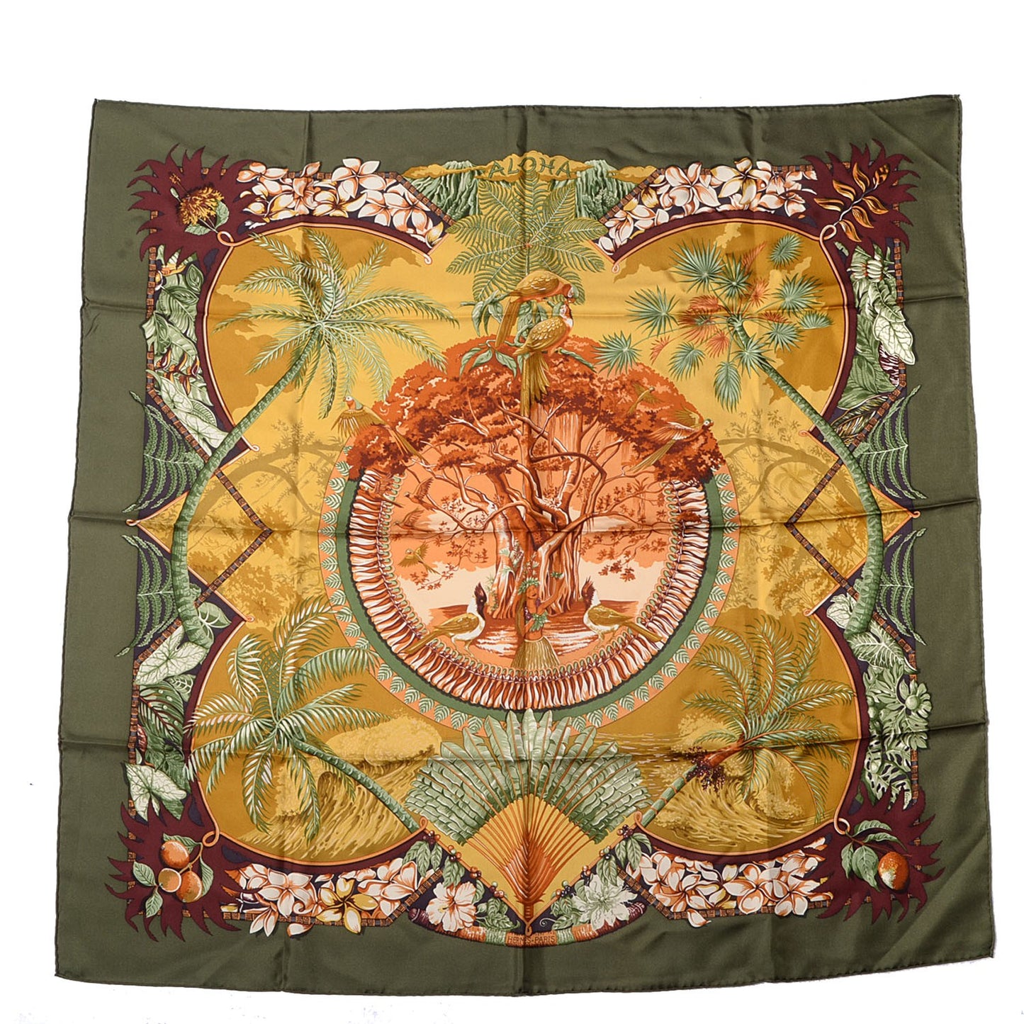 Silk Aloha Scarf 90