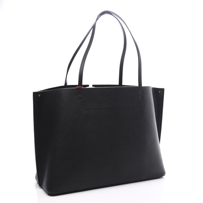 Valentino Garavani Calfskin Large Vlogo Tote Black 2 of 9