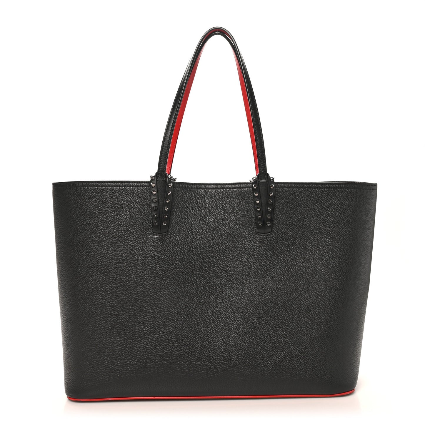 Calfskin Spikes East West Cabata Tote Black