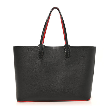 Christian Louboutin Calfskin Spikes East West Cabata Tote Black 1 of 10