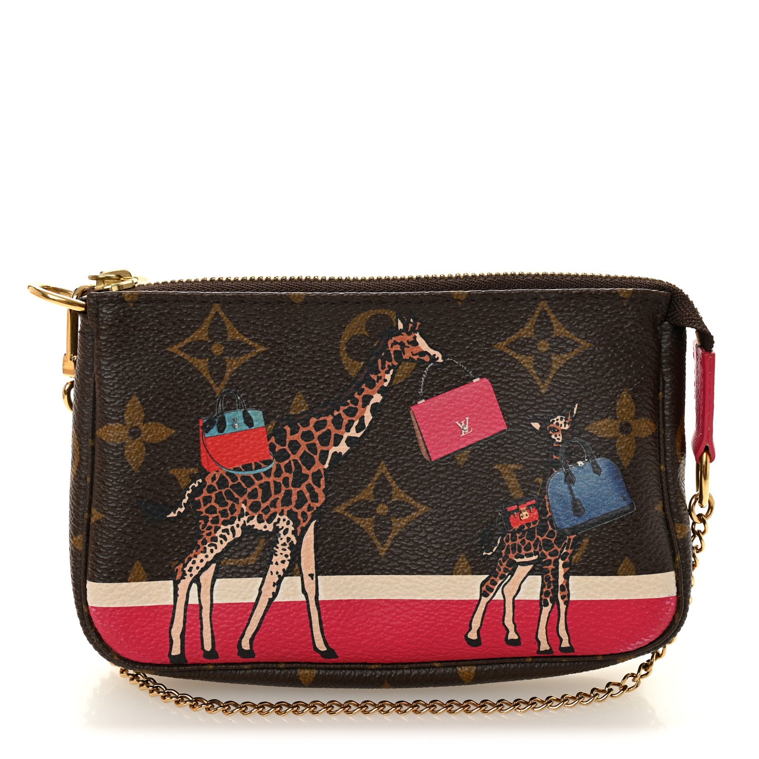 Louis Vuitton Monogram 2017 Christmas Animation Mini Pochette Accessories 1 of 8