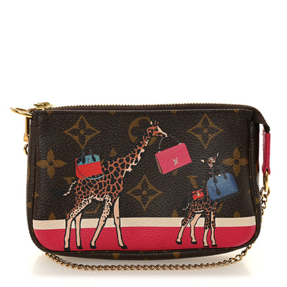 Louis Vuitton Monogram 2017 Christmas Animation Mini Pochette Accessories 1 of 8