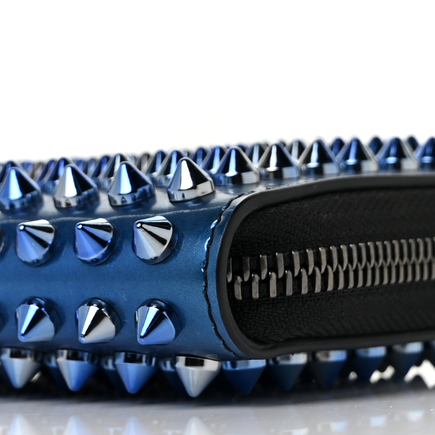 Patent Scarabe Spikes Panettone Zip Around Wallet Multicolor