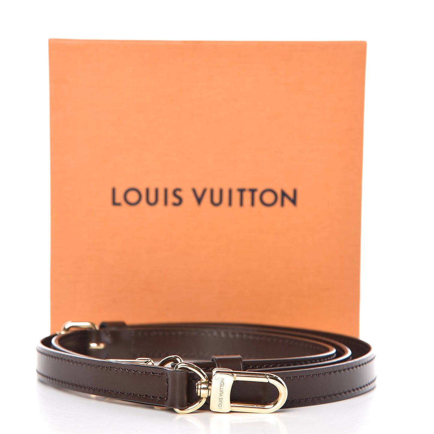 Calfskin 12mm Adjustable Shoulder Strap Brown