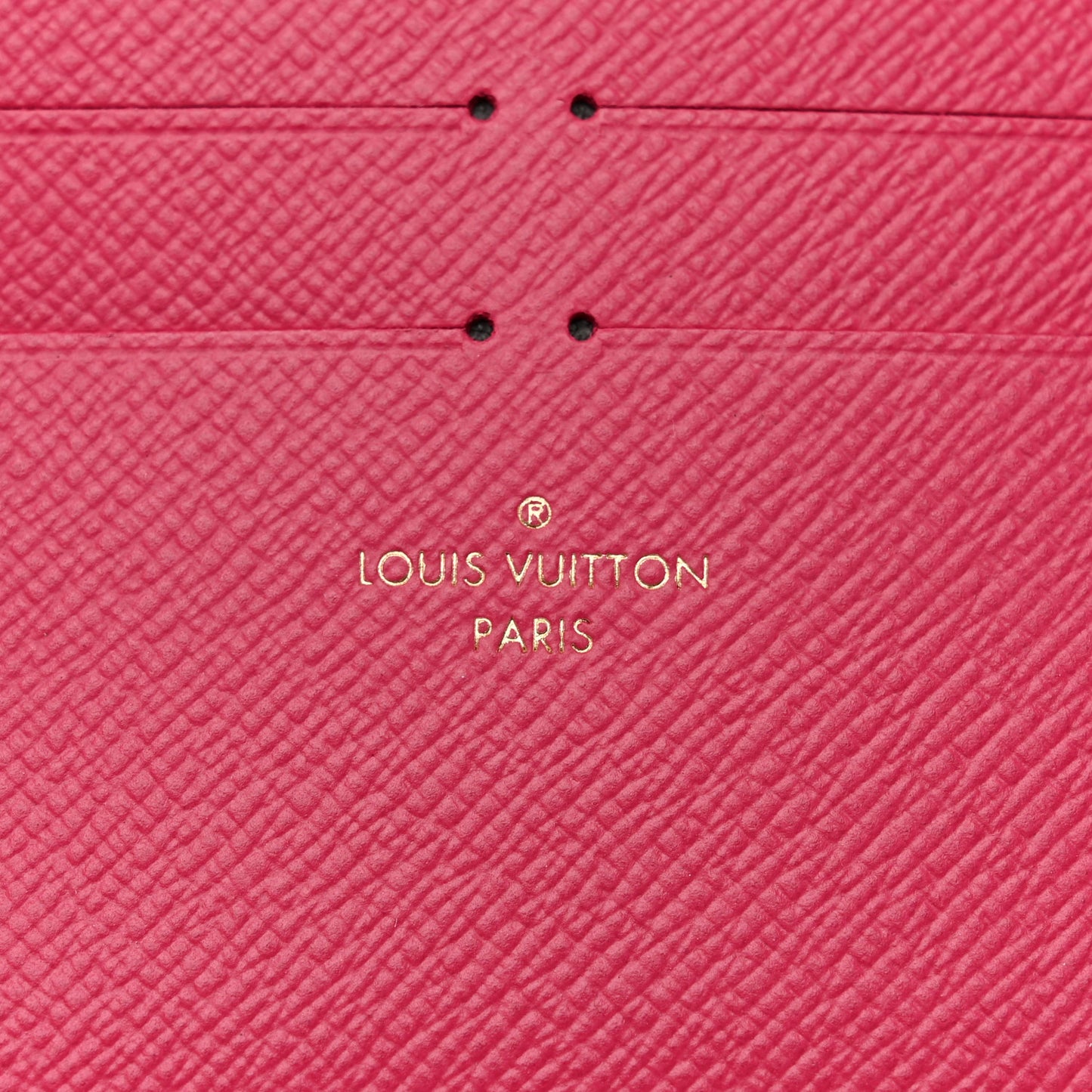 Calfskin Felicie Card Holder Insert Fuchsia