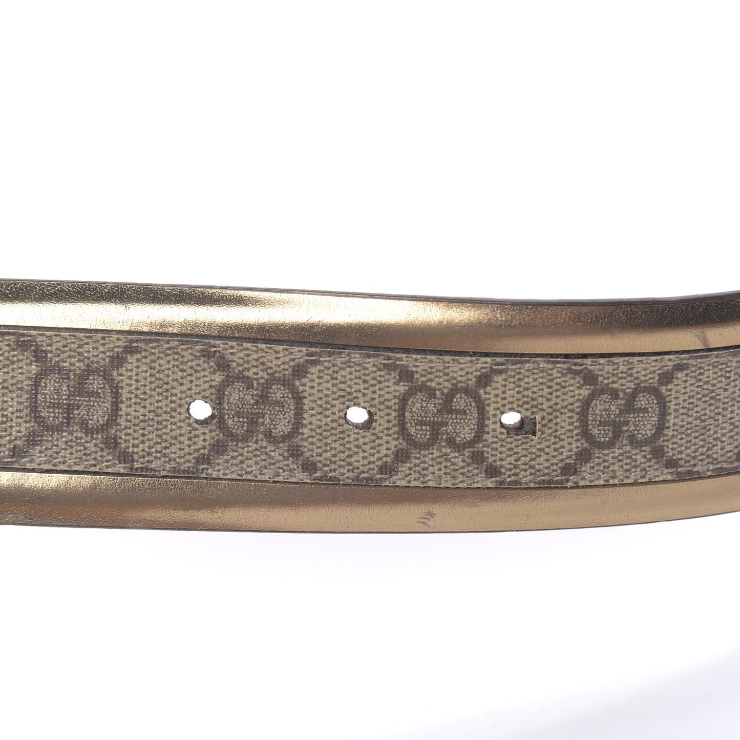 GG Supreme Monogram Interlocking G Belt 85 34 Ebony Bronze