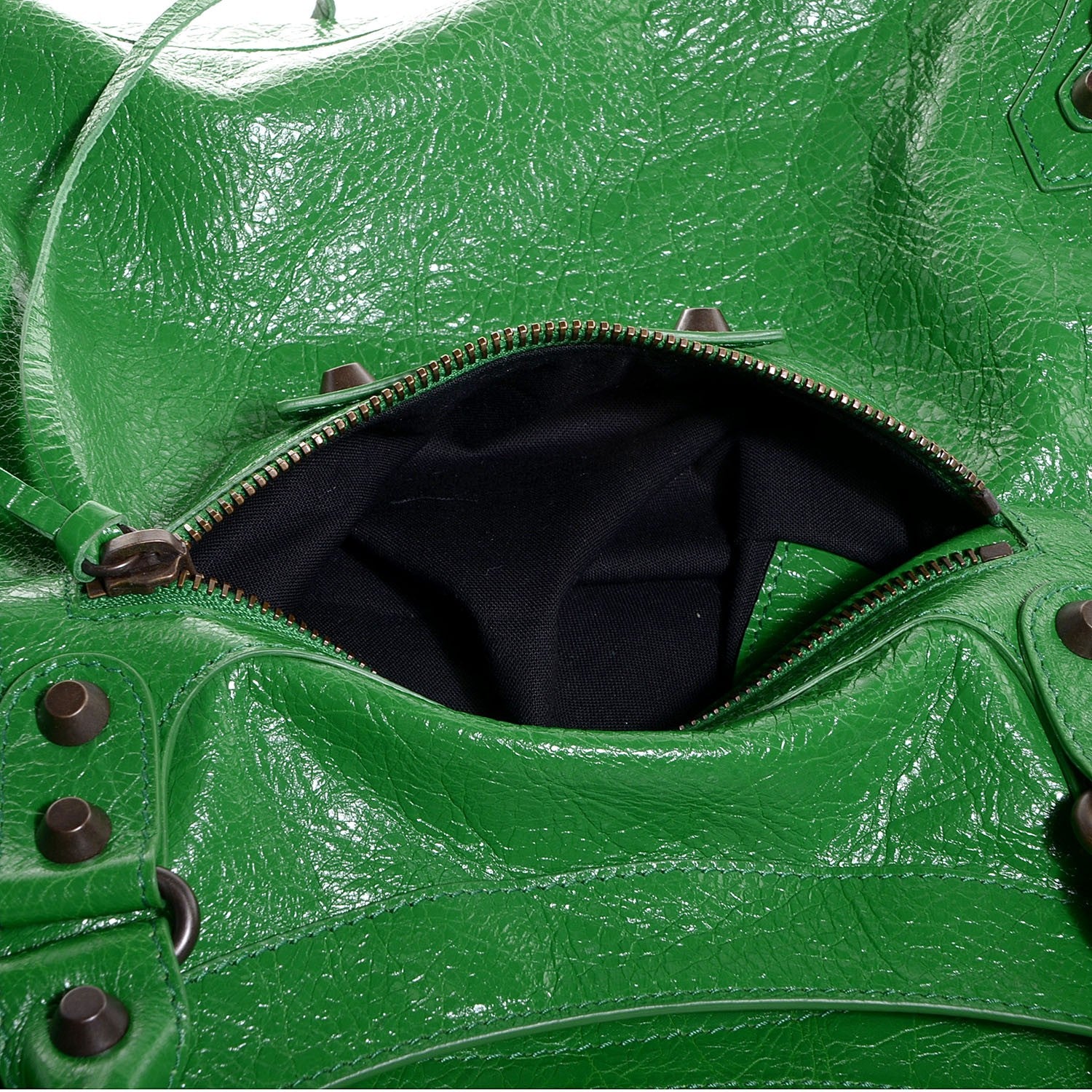 Balenciaga Agneau Classic Hardware City Vert Trefle 12 of 13