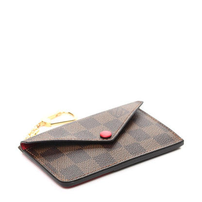 Louis Vuitton Damier Ebene Recto Verso Card Holder Red 4 of 7