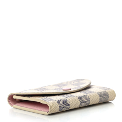Louis Vuitton Damier Azur Rosalie Coin Purse Rose Ballerine 4 of 9