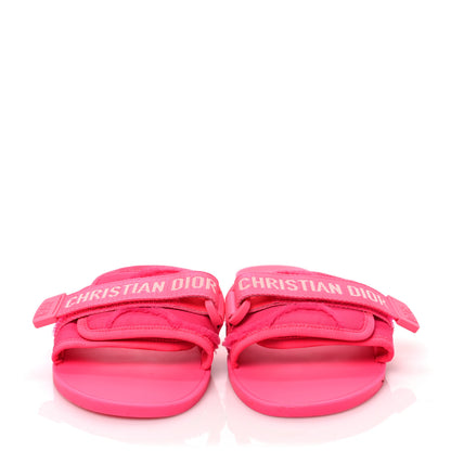 Christian Dior Technical Stretch Fabric Camouflage Dio(r)evolution Slide Sandals 39 Fuchsia Fluo 2 of 7