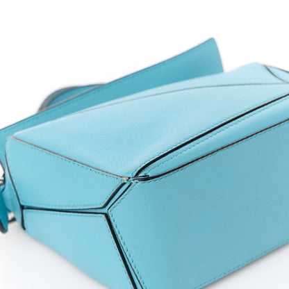 Loewe Calfskin Mini Puzzle Bag Cyan 12 of 13