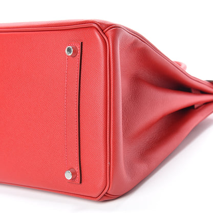 Hermes Epsom Birkin 35 Rouge Casaque 35 of 39
