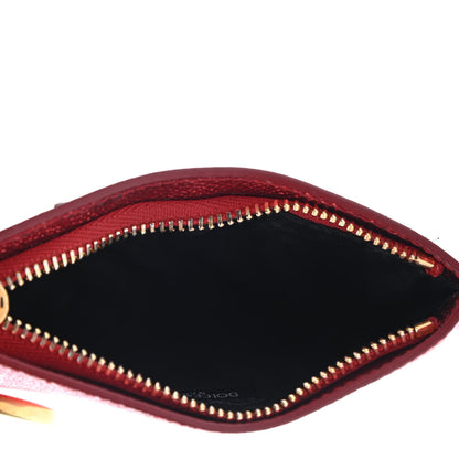 Dolce & Gabbana Laminato Dauphine Boom Print Coin Case Red 4 of 4