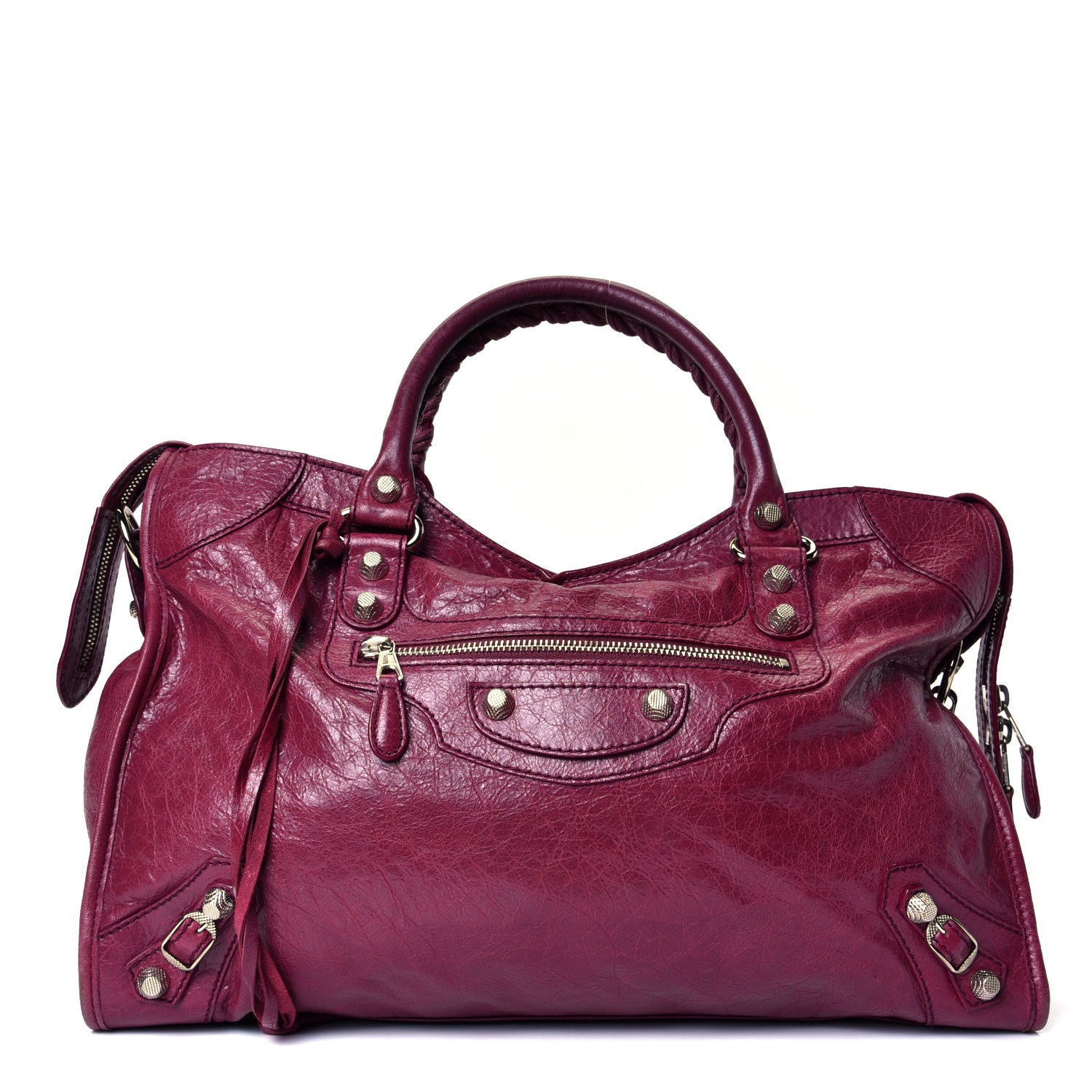 Balenciaga Agneau Giant 12 Silver Hardware City Cassis 1 of 4