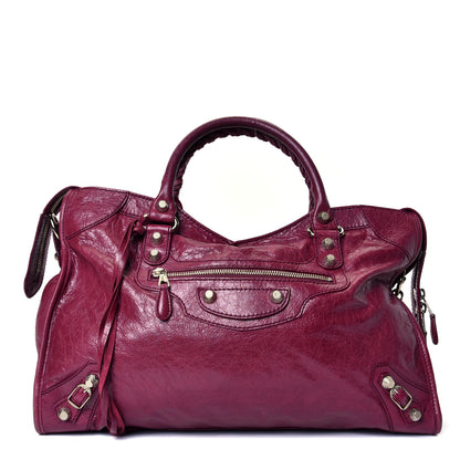 Balenciaga Agneau Giant 12 Silver Hardware City Cassis 1 of 4