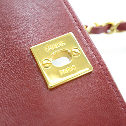Chanel Lambskin Quilted Micro Mini Flap Red GHW 9 of 14