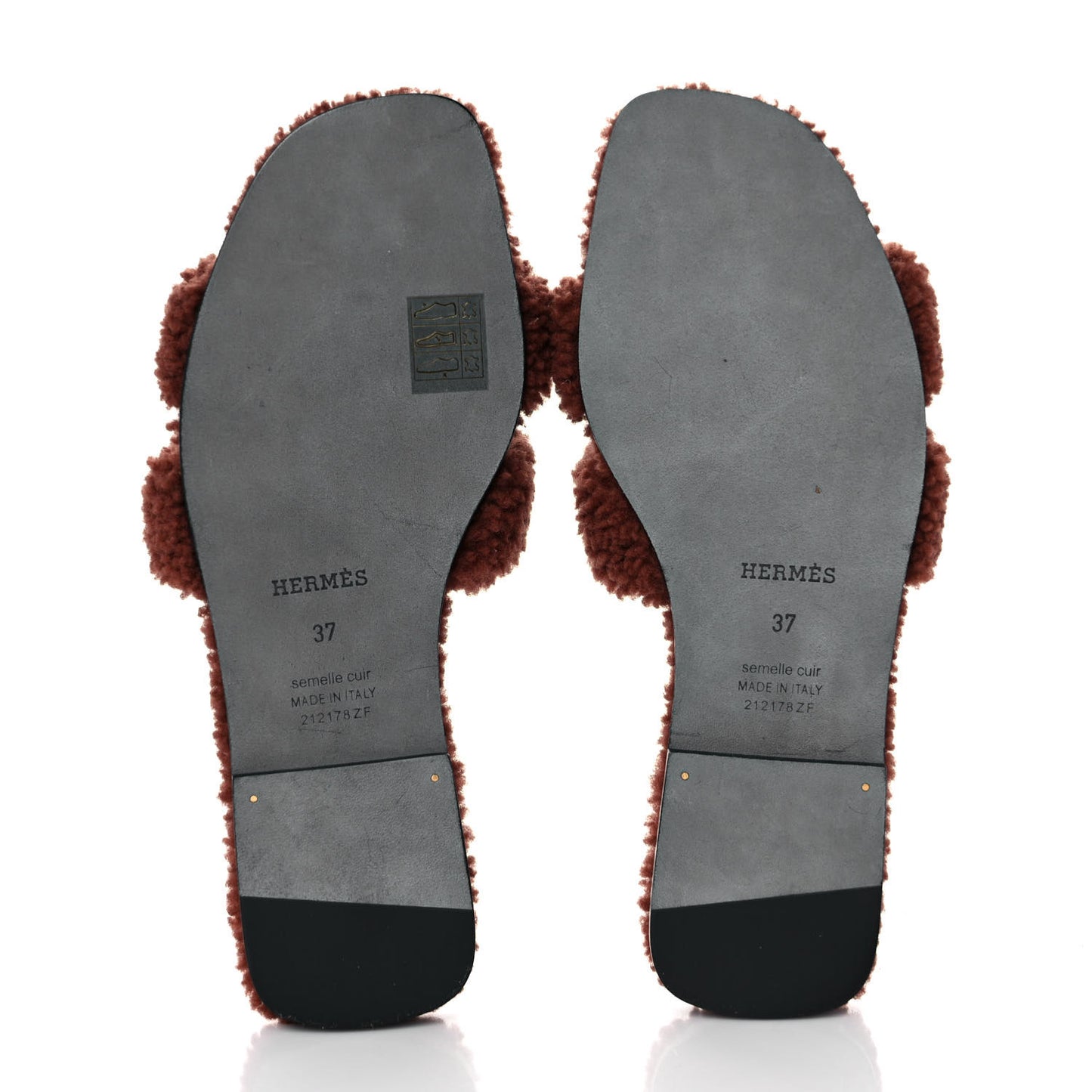Woolskin Oran Sandals 37 Cognac