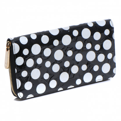 Louis Vuitton Vernis Kusama Infinity Dots Zippy Wallet Black 3 of 9