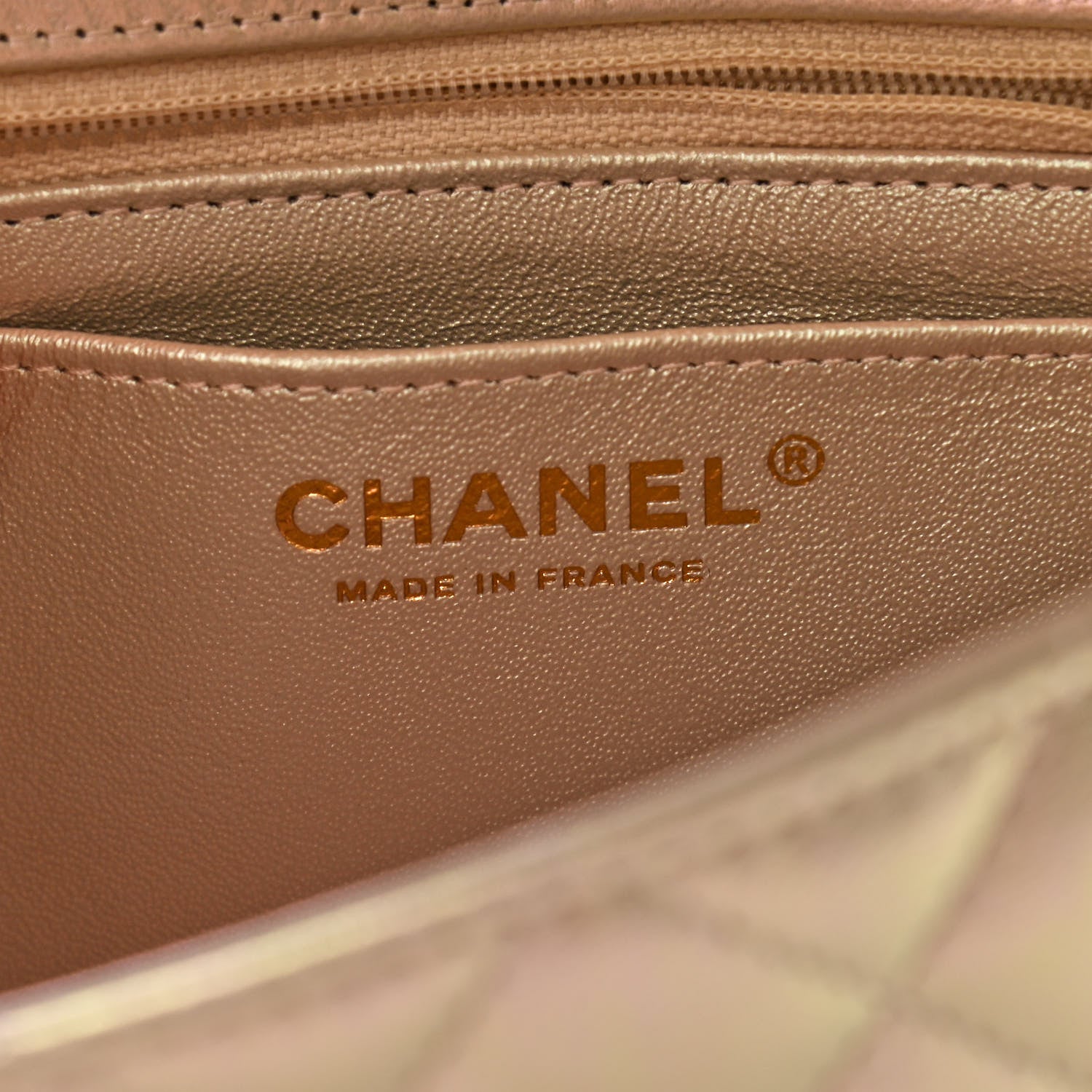 Chanel Iridescent Lambskin Quilted Mini Rectangular Flap Ivory 6 of 11