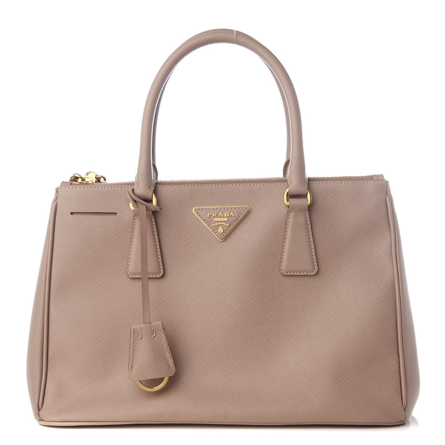 Saffiano Small Galleria Double Zip Tote Cammeo