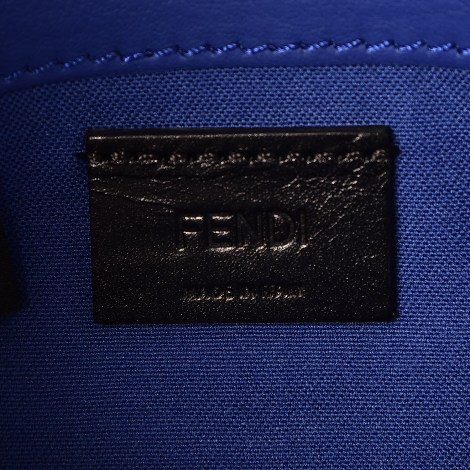Fendi Vitello Flamingo Tube Wallet on Chain Blue Neon 6 of 7