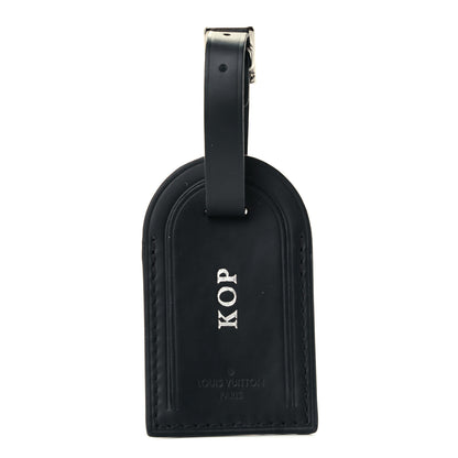 Louis Vuitton Calfskin Luggage Tag Black 1 of 4