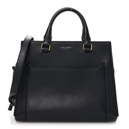 Saint Laurent Smooth Calfskin Small East Side Tote Midnight Blue 1 of 13