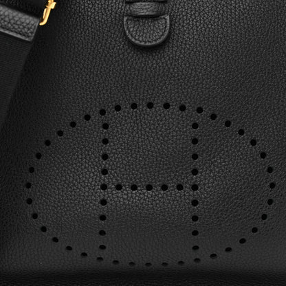 Hermes Taurillon Clemence Evelyne III PM Black 8 of 10