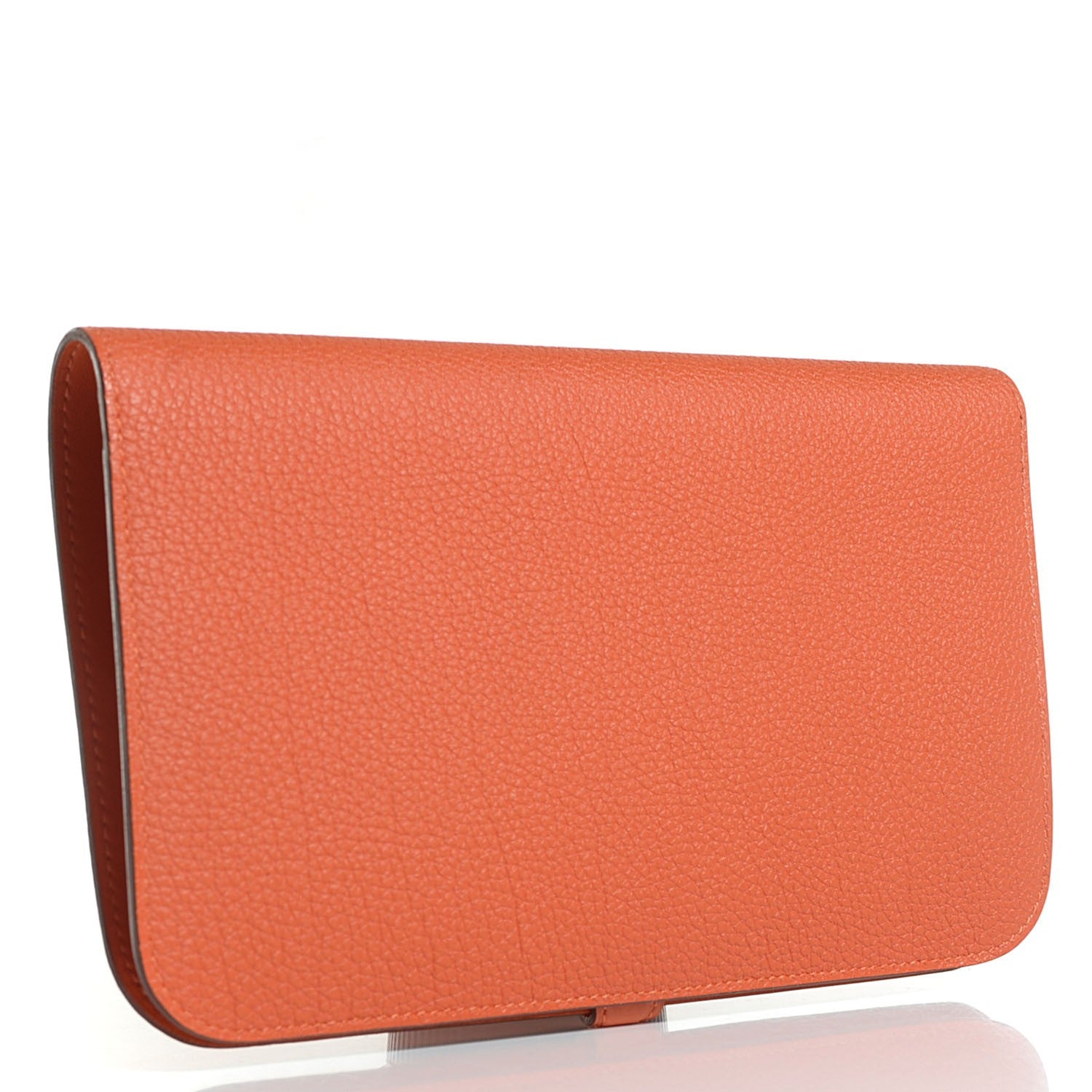 Hermes Togo Dogon Duo Wallet Orange 3 of 12