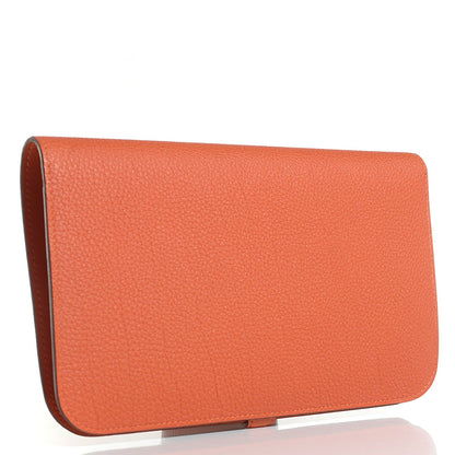 Hermes Togo Dogon Duo Wallet Orange 3 of 12