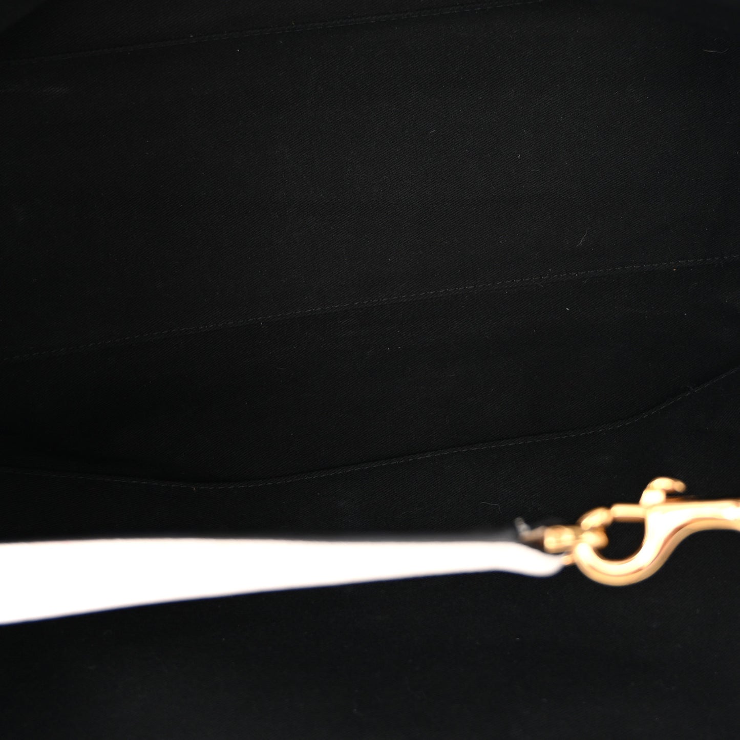 Grained Calfskin La Medusa Chain Tote White