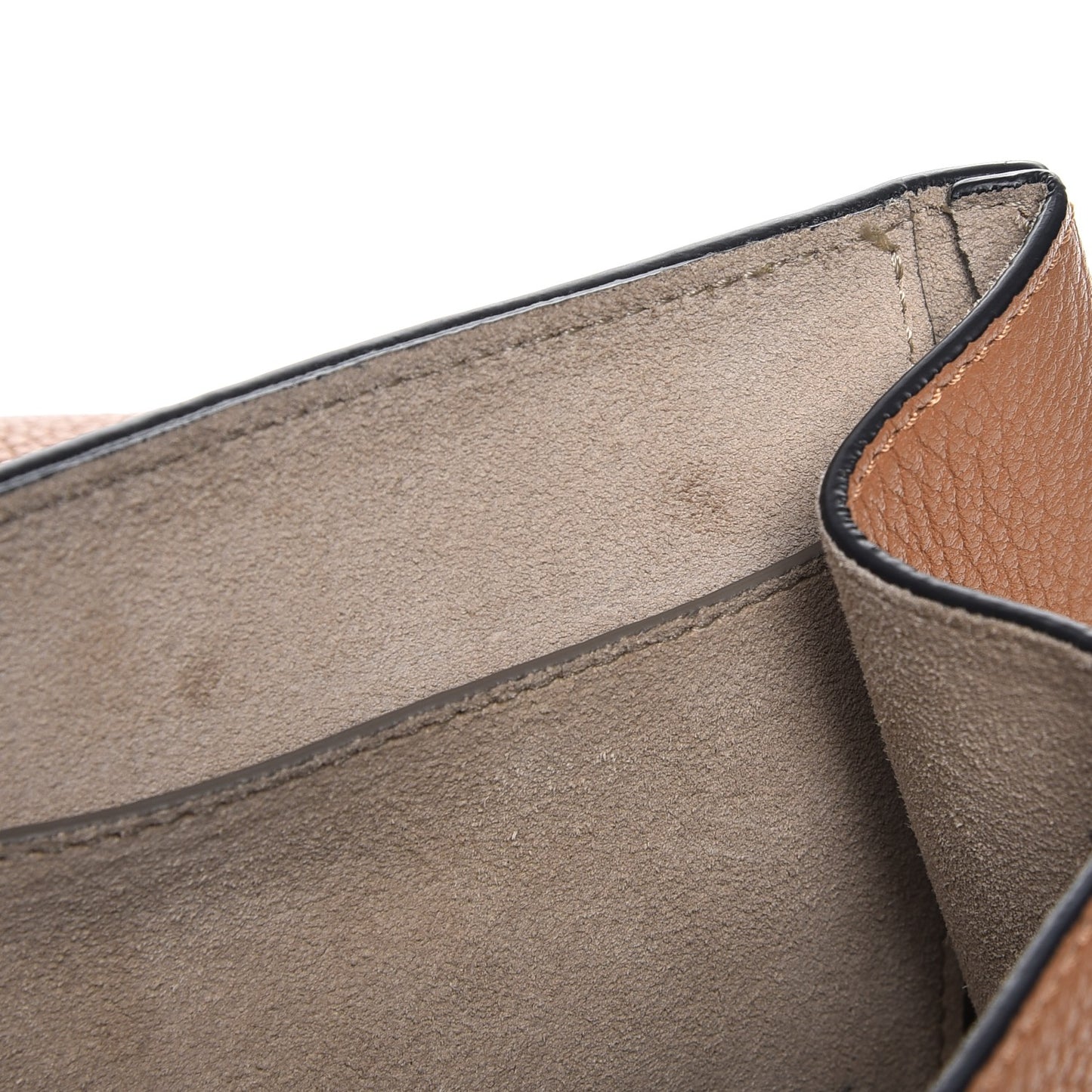 Grained Lambskin Drew Shoulder Bag Gingerbread