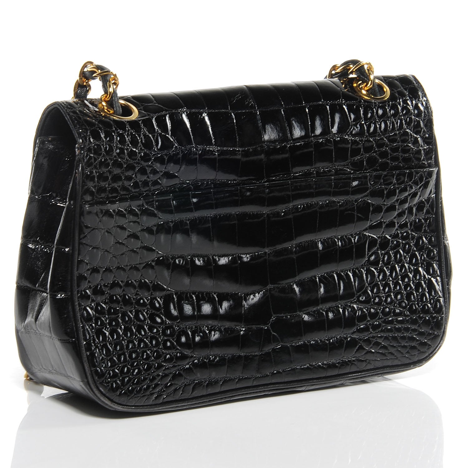 Chanel Crocodile Small Flap Black 3 of 8