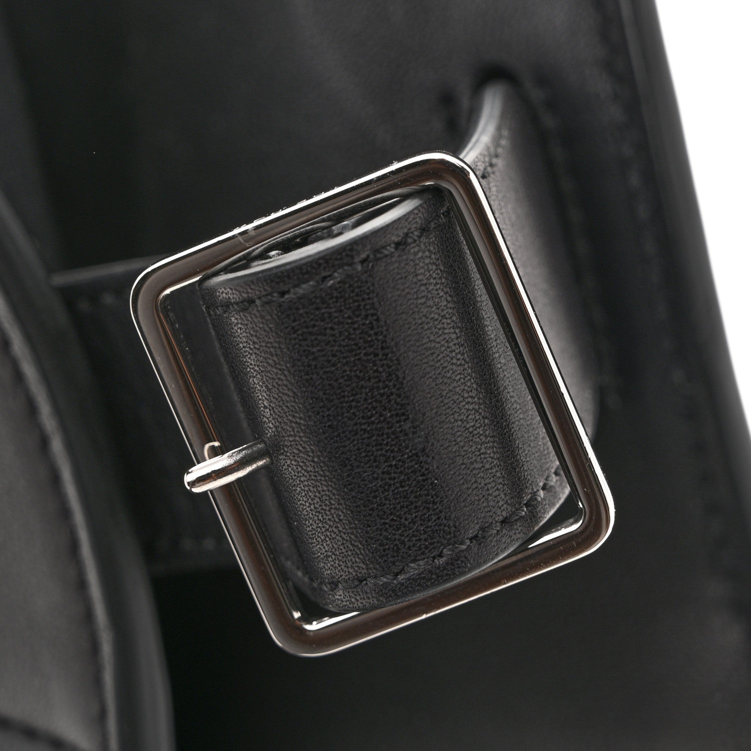 The Row Polished Saddle Calfskin Soft Margaux 17 Black 12 of 12