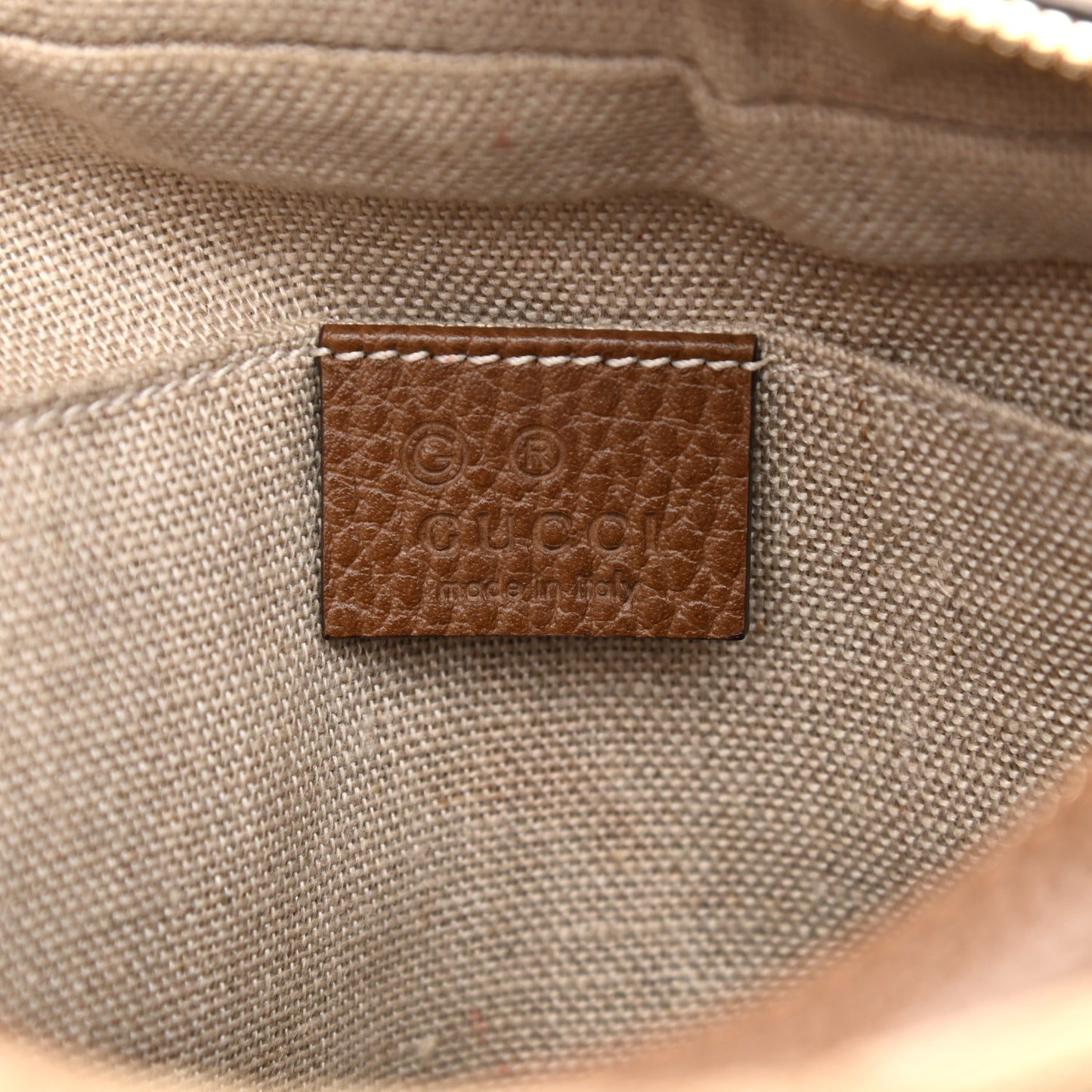Monogram Mini Bree Messenger Bag Beige Tabacco