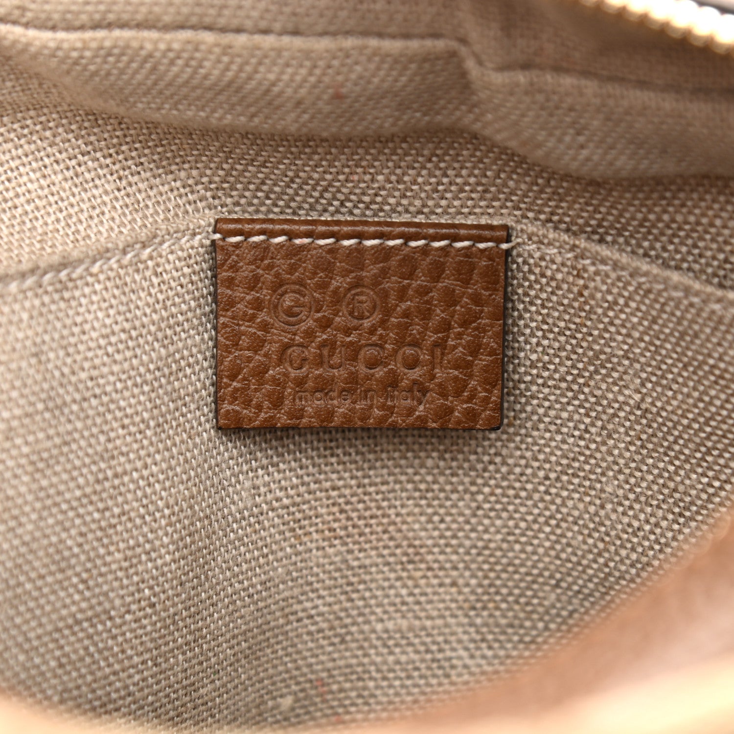 Gucci Monogram Mini Bree Messenger Bag Beige Tabacco 7 of 12