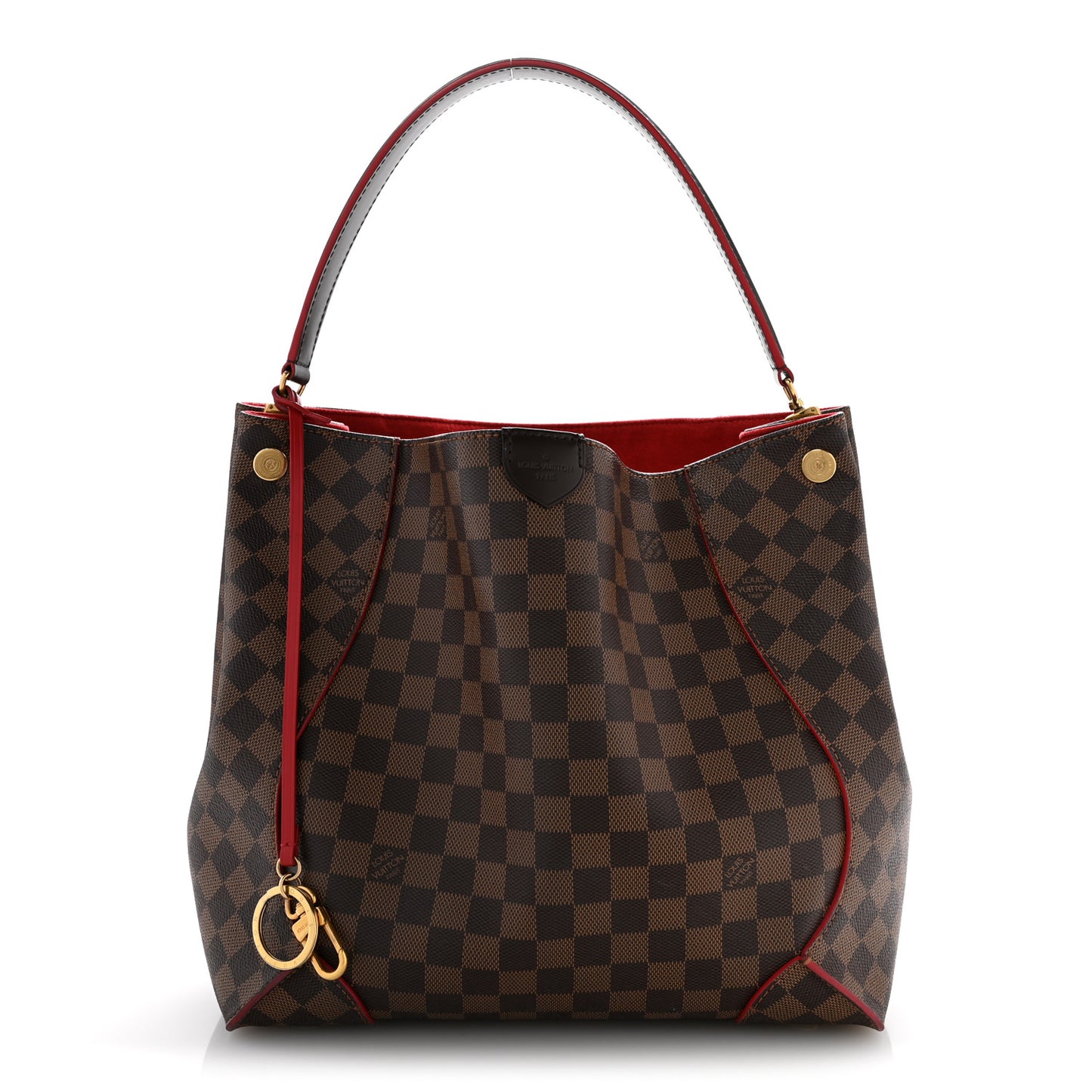 Damier Ebene Caissa Hobo Cherry
