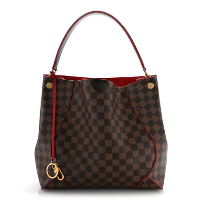 Louis Vuitton Damier Ebene Caissa Hobo Cherry 1 of 13